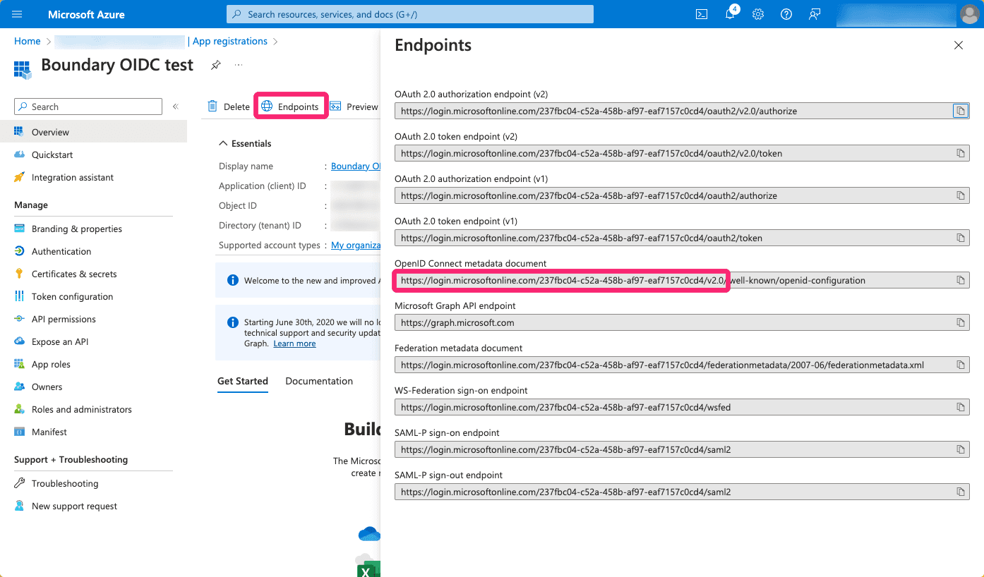 Azure App Endpoints